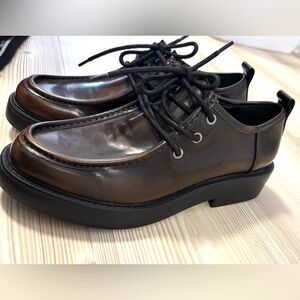 Zara brown loafers